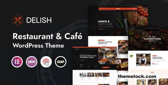 Delish v1.0 – Restaurant & Cafe WordPress Theme