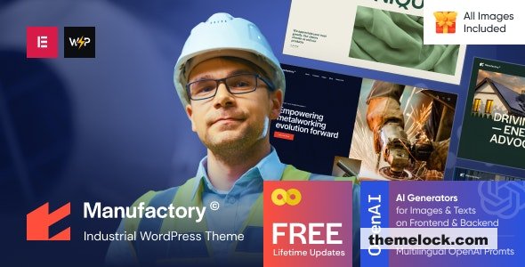 Manufactory v1.0 - Industrial WordPress Theme