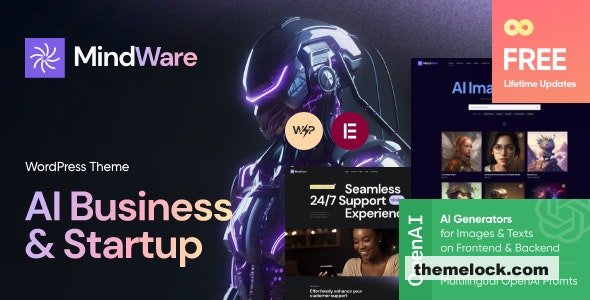 MindWare v1.0 - AI Startup, AI App & Machine Learning WordPress Theme