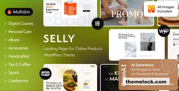 Selly v1.2 - Marketing Landing Page WordPress Theme