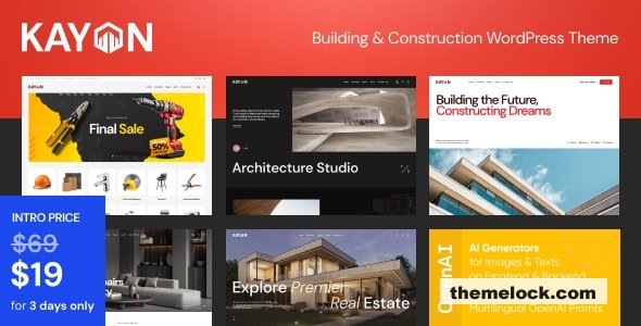 Kayon v1.0 - Building & Construction WordPress Theme