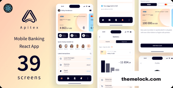 Apitex - Mobile Banking React App PWA