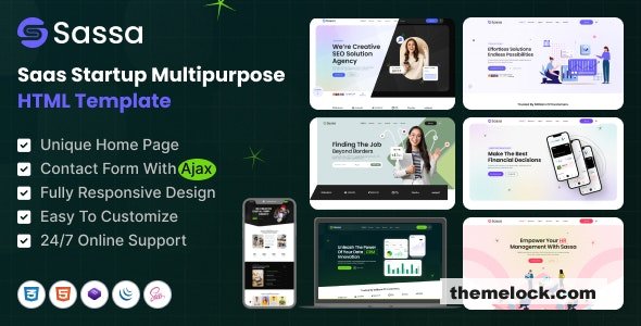 Sassa - Sass Startup Multipurpose HTML Template