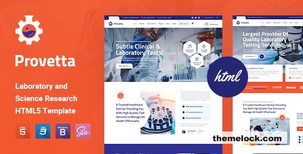 Provetta – Laboratory & Science Research HTML5 Template