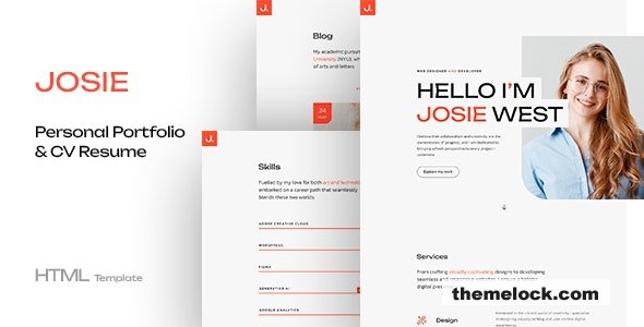 Josie - Personal Portfolio Template