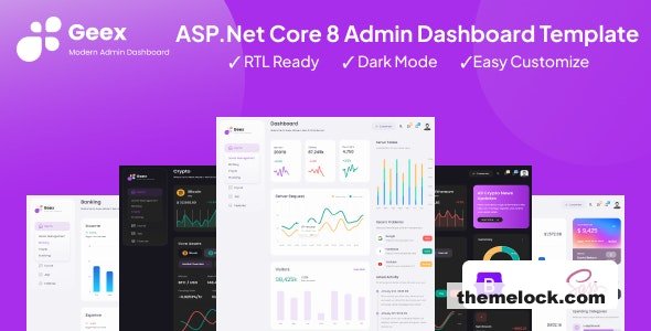 Geex - ASP .Net Core 8 Responsive Admin & Dashboard Template