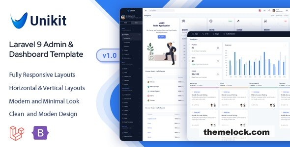 Unikit - Laravel 9 Admin & Dashboard Template
