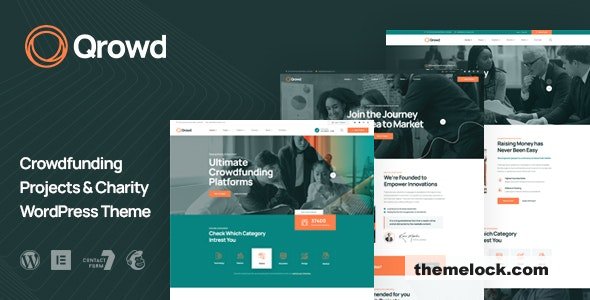 Qrowd v1.2.0 - Crowdfunding Projects & Charity WordPress Theme