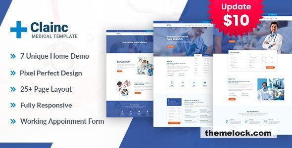 Clainc – Health And Medical HTML Template