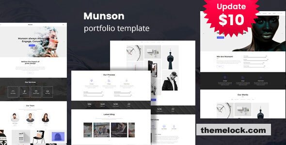 Munson - Minimal Portfolio Template