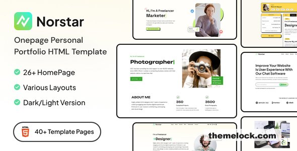 Norstar - Personal Portfolio HTML Template