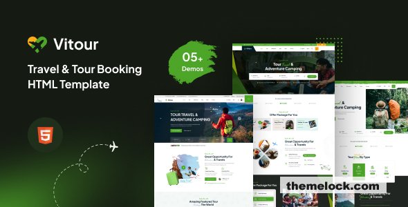 Vitour - Travel & Tour Booking HTML Template