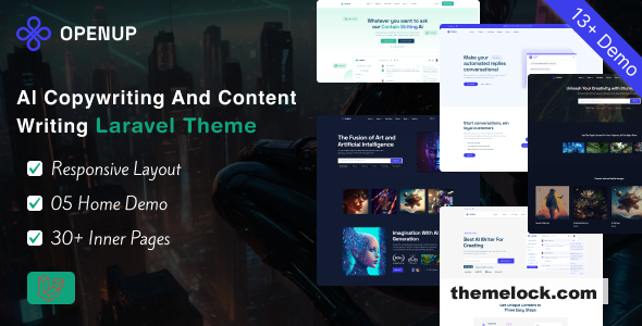 Openup - AI Writer and AI Application Laravel 11 Template