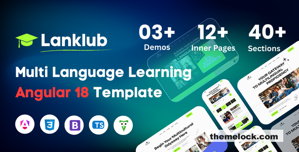 Lanklub - Multi Language Learning Angular 18 Template