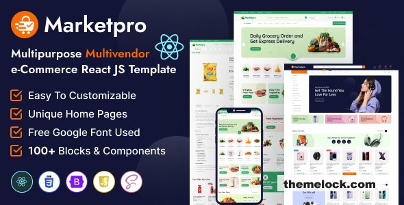 MarketPro - eCommerce Multivendor React JS Template Multipurpose