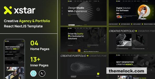 Xstar - Creative Agency & Portfolio React NextJS Template