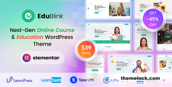 EduBlink v1.0.14 - Education & Online Course WordPress Theme