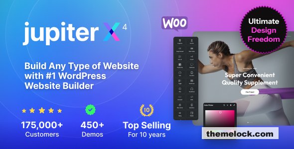 JupiterX v4.7.8 - Website Builder For WordPress & WooCommerce