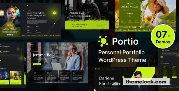 Portio v1.0 - Personal Portfolio Resume WordPress Theme