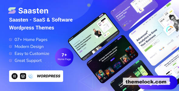 Saasten v1.0 - SaaS & Software Landing WordPress Theme