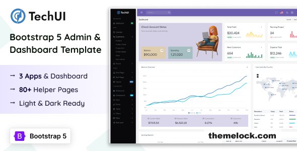 TechUi - Bootstrap 5 Admin & Dashboard Ui Kit