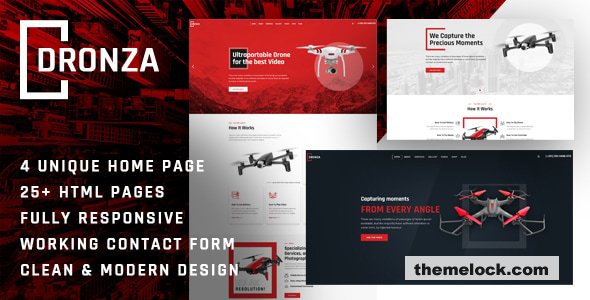 Dronza - Drone Aerial Photography HTML5 Template