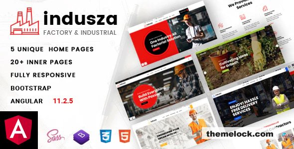 Indusza - Industrial & Factory Angular Template