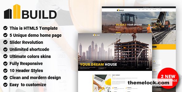 Build - Construction HTML Template