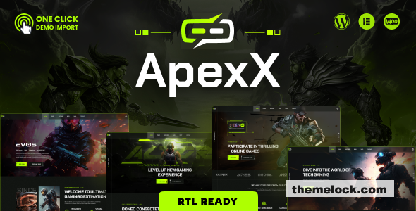 ApexX v1.0.1 - Esports & Gaming WordPress