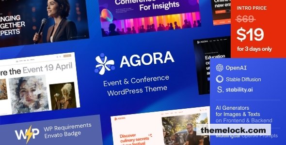 Agora v1.0 — Event & Conference WordPress Theme