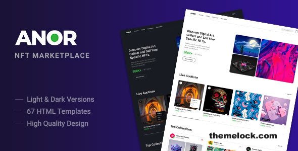 Anor - NFT Marketplace HTML Template