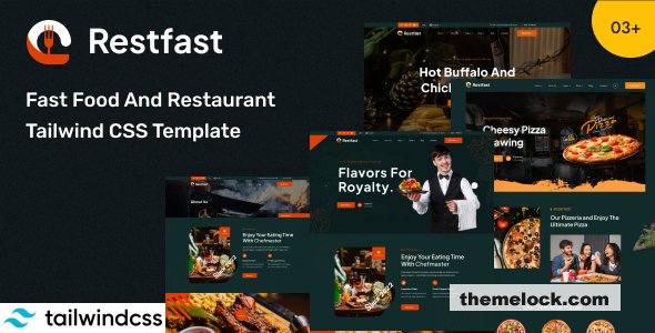 Restfast - Fast Food And Restaurant Tailwind CSS Template