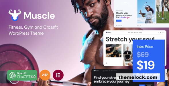 Muscle v1.0 - Sports Center & Solarium WordPress Theme