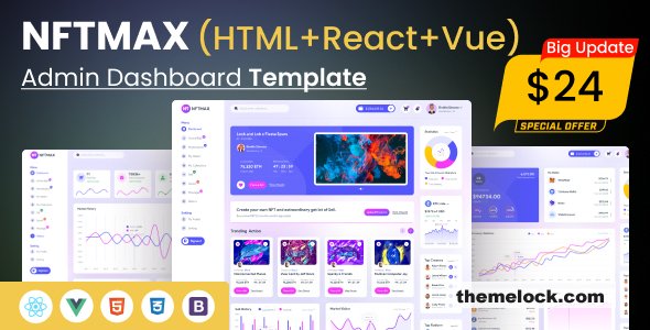 NFTMAX - Bootstrap 5 Admin Templates