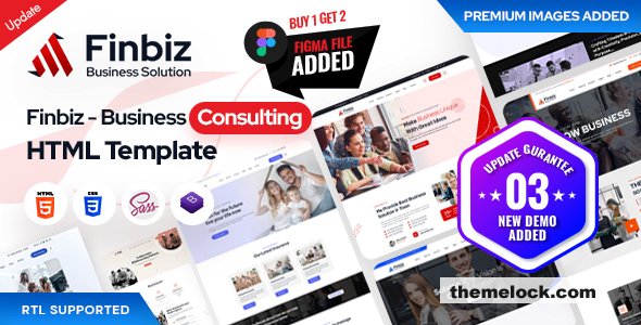 Finbiz - Consulting Business HTML Template + RTL