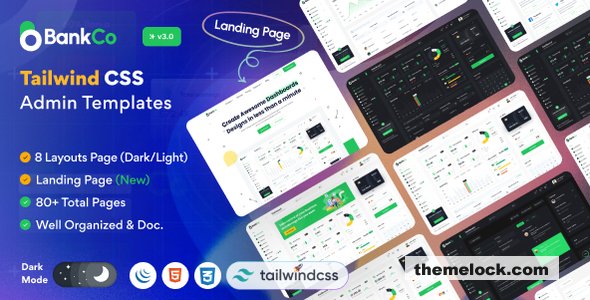 Bankco - Tailwind CSS Admin Templates
