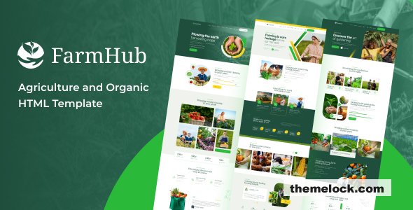 Farmhub - Agriculture and Organic HTML Template