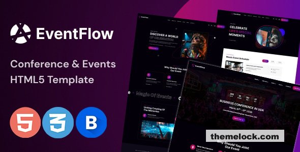 EventFlow - Event, Conference & Meetup HTML5 Template