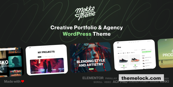 Mokko v1.1.1 - Creative Portfolio & Agency WordPress Theme