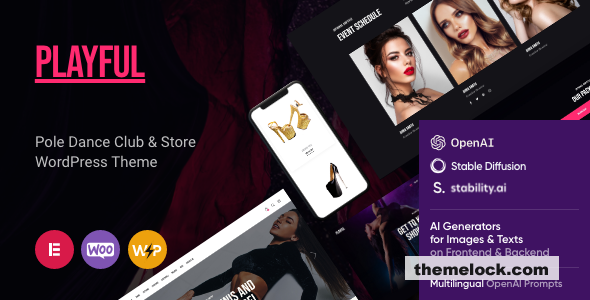 Playful v1.1.9 - Pole Dance Night Club & Store WordPress Theme