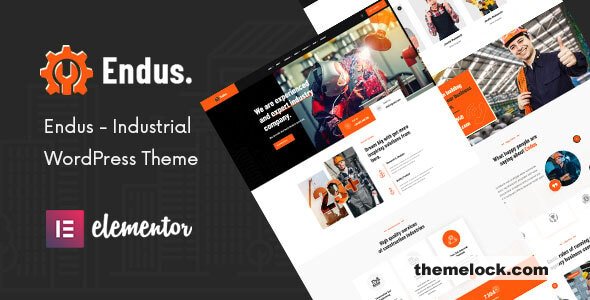 Endus v1.0.1 - Industrial Manufacturing WordPress Theme