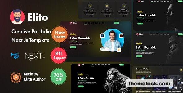 Elito - Creative Portfolio Nextjs Template