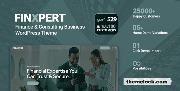 Finxpert v1.0.1 - Finance & Consulting Business WordPress Theme