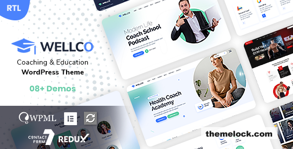 Wellco v1.0.4 - Coaching & Online Courses WordPress Theme