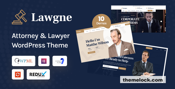 Lawgne v1.0.8 - Law & Lawyer WordPress Theme