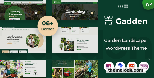 Gadden v1.0.0 - Garden Landscaper WordPress Theme