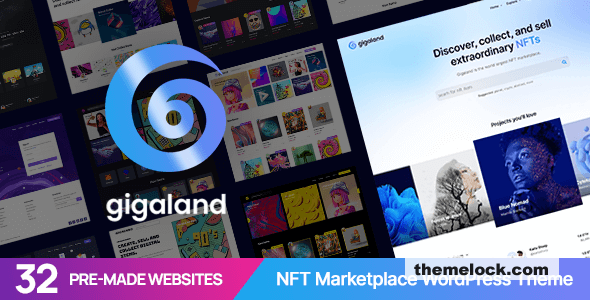 Gigaland v1.0.0 - NFT Marketplace WordPress Theme