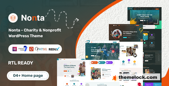 Nonta v1.0.1 - Nonprofit & Charity WordPress Theme