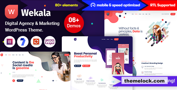 Wekala v1.0.0 - Digital Agency & Marketing WordPress Theme