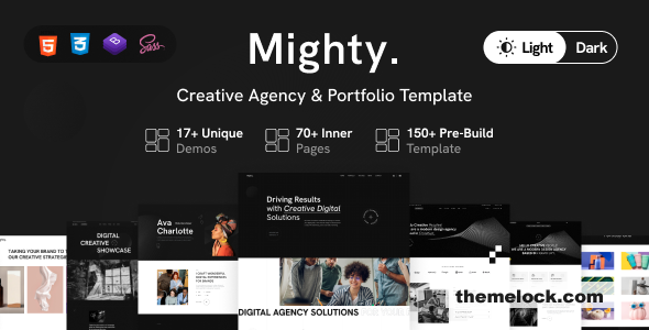 Mighty - Creative Agency & Portfolio Showcase HTML Template